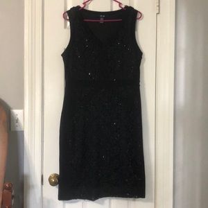 Black lace & sparkle dress